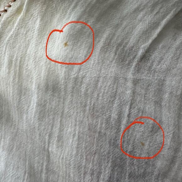 DOEN Womens Peasant Top Size XS Relaxed Fit Boho Embroidered Boho - Picture 9 of 9